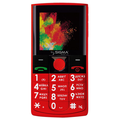 Sigma Comfort 50 Solo Dual Sim (Red)