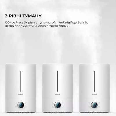 Увлажнитель воздуха Deerma Humidifier 5L c UV лампой стерилизатор (White) DEM-F628S