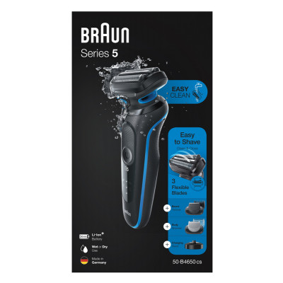 Электробритва BRAUN Series 5 50-B4650cs (Black/Blue)