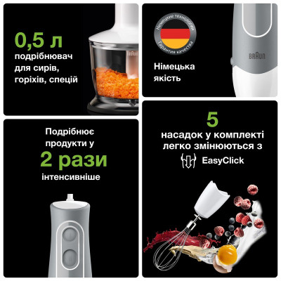 Блендер BRAUN MQ 535 Sauce Блендер BRAUN MQ 535 Sauce