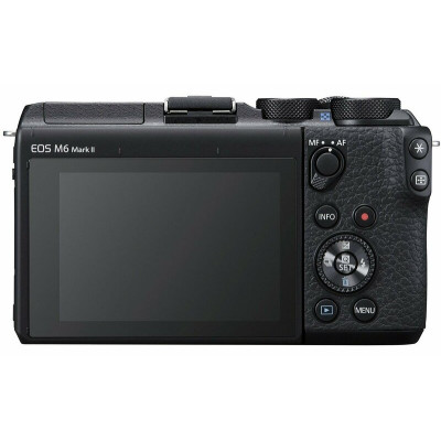 Фотоаппарат CANON EOS M6 II 15-45 IS STM Black + видоискатель EVF-DC2 (3611C053)