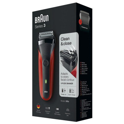 Электробритва BRAUN Series 3 300s (Red) 81569932 Электробритва BRAUN Series 3 300s (Red) 81569932