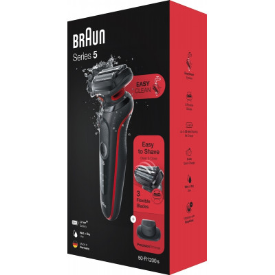 Электробритва BRAUN Series 5 50-R1200s (Black/Red) 81708905