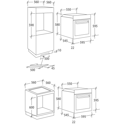 Духовой шкаф электрический Candy FCS100X/E