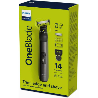 Электростанок с триммером (2-в-1) Philips OneBlade QP6551/15 Электростанок с триммером (2-в-1) Philips OneBlade QP6551/15