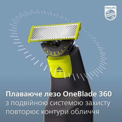 Электростанок с триммером (2-в-1) Philips OneBlade QP6651/61