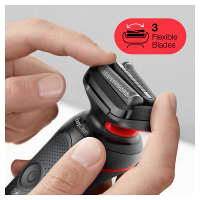 Электробритва BRAUN Series 5 51-R1000s (Black/Red) Электробритва BRAUN Series 5 51-R1000s (Black/Red)