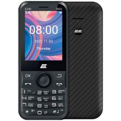 2E E240 Dual Sim 2022 Black (688130245159)