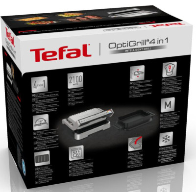 Гриль Tefal OptiGrill 4in1 Inox GC774D30