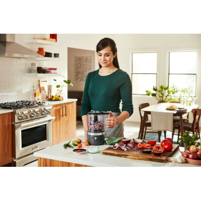 Кухонный миникомбайн KitchenAid 1,2 л (Серый уголь) 5KFCB519EDG