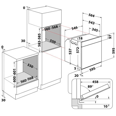 Духовой шкаф электрический Whirlpool AKZ96220IX