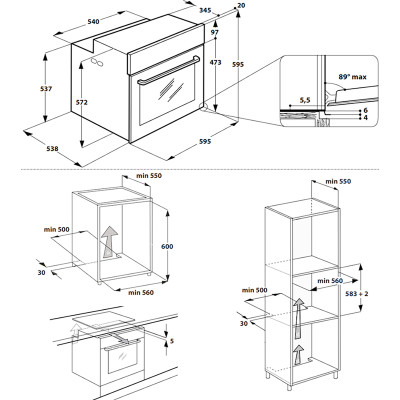 Духовой шкаф электрический Whirlpool AKZ96230IX
