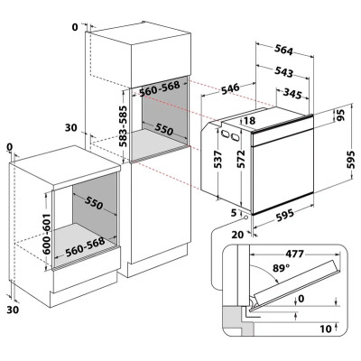 Духовой шкаф электрический Whirlpool W7OS44S1H