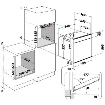 Духовой шкаф электрический Whirlpool W9OM24MS2P