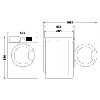 Стирально-сушильная машина Whirlpool FFWDB1176258BCVUA