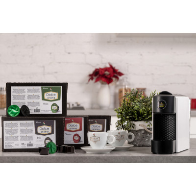 Капсульная кофеварка DOLCE AROMA "Julia" с системой Lavazza Blue (Белая) 6971626983791