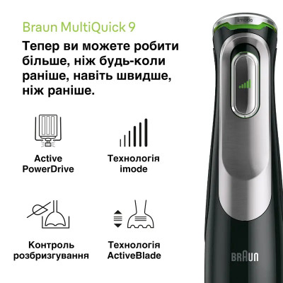Блендер BRAUN MQ 9187 XLI BK Блендер BRAUN MQ 9187 XLI BK