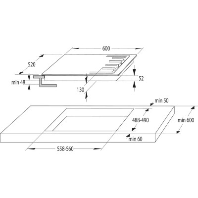 БАНДЛ духовой шкаф BO6737E02XK + варочная поверхность газовая G642ABX БАНДЛ духовой шкаф BO6737E02XK + варочная поверхность газовая G642ABX