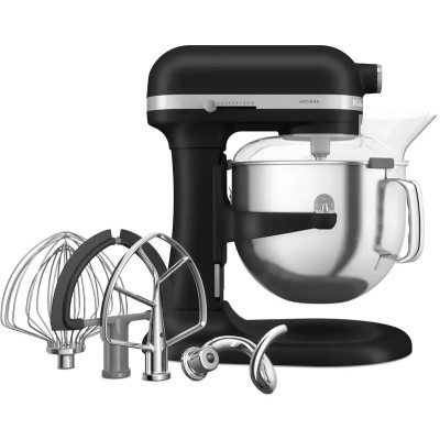 Кухонная машина KitchenAid Artisan 6,6 л 5KSM70SHXEBM с подъемной чашей (Черный матовый) Кухонная машина KitchenAid Artisan 6,6 л 5KSM70SHXEBM с подъемной чашей (Черный матовый)