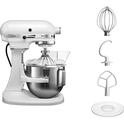 Кухонная машина KitchenAid Heavy Duty 4,8 л 5KPM5EWH с откидным блоком (Белый) Кухонная машина KitchenAid Heavy Duty 4,8 л 5KPM5EWH с откидным блоком (Белый)