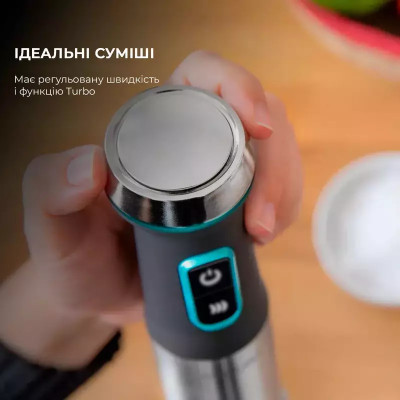 Блендер погружной CECOTEC Power TitanBlack 1200 XL Cream&Crush (CCTC-04292)