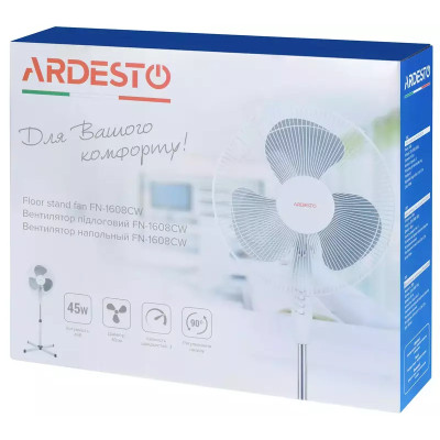 Вентилятор напольный Ardesto FN-1608CW