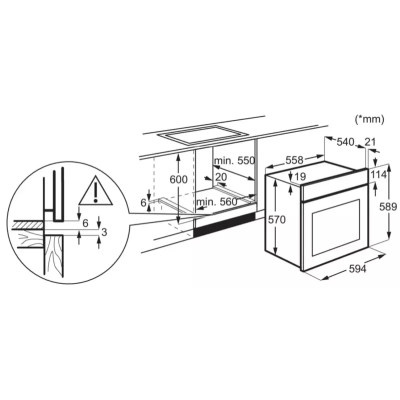 Духовой шкаф электрический Electrolux EOD5C70BX