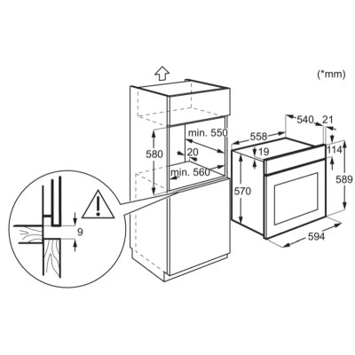 Духовой шкаф электрический Electrolux EOD5C70BX