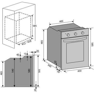 Духовой шкаф электрический VENTOLUX OSAKA 6 MT (BK) Духовой шкаф электрический VENTOLUX OSAKA 6 MT (BK)