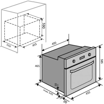 Духовой шкаф электрический VENTOLUX TOKYO 6 ST (BK) Духовой шкаф электрический VENTOLUX TOKYO 6 ST (BK)