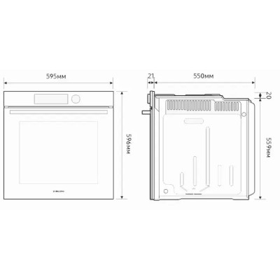 Встроенный духовой шкаф Samsung NV7B4245VAK/WT Встроенный духовой шкаф Samsung NV7B4245VAK/WT