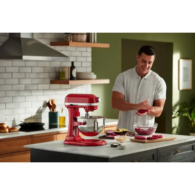 Кухонная машина KitchenAid Heavy Duty 5,2 л 5KSM55SXXEER с откидным блоком, красный