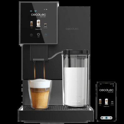 Кофемашина CECOTEC Cremmaet Compactccino Connected Black Silver Кофемашина CECOTEC Cremmaet Compactccino Connected Black Silver