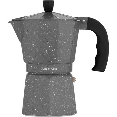 Гейзерная кофеварка Ardesto Gemini Molise, 0.15л, 3 чашки, алюминий, серый
