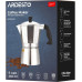 Гейзерная кофеварка Ardesto Gemini Cremona, 0.24л, 6 чашек, алюминий