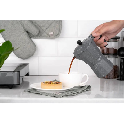 Гейзерная кофеварка Ardesto Gemini Molise, 0.24л, 6 чашек, алюминий, серый Гейзерная кофеварка Ardesto Gemini Molise, 0.24л, 6 чашек, алюминий, серый