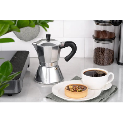 Гейзерная кофеварка Ardesto Gemini Piemonte, 0.3л, 6 чашек, алюминий