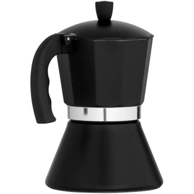 Гейзерная кофеварка Ardesto Gemini Trento, 0.3л, 6 чашек, алюминий, черный